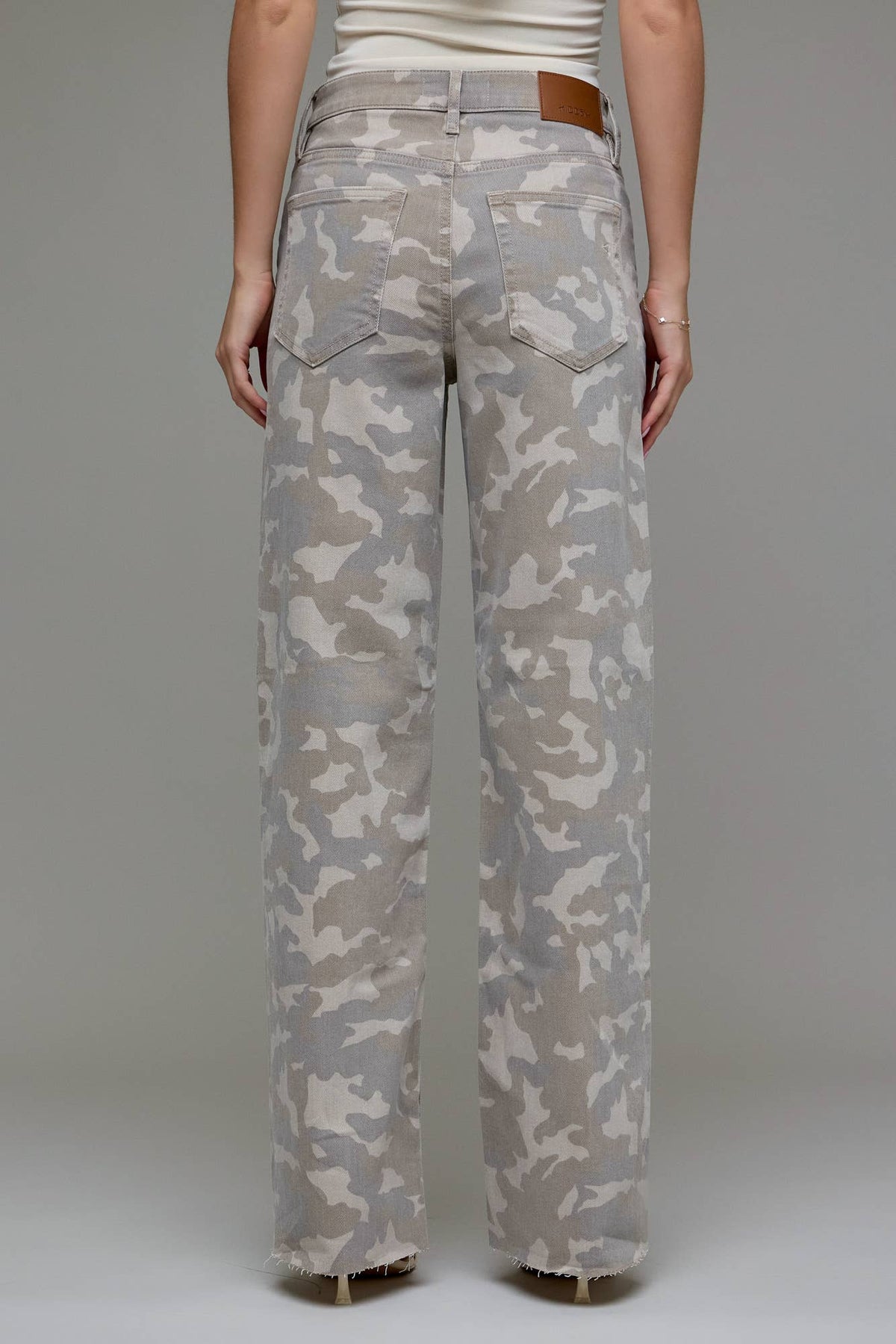 Tan Camo Dad Jeans