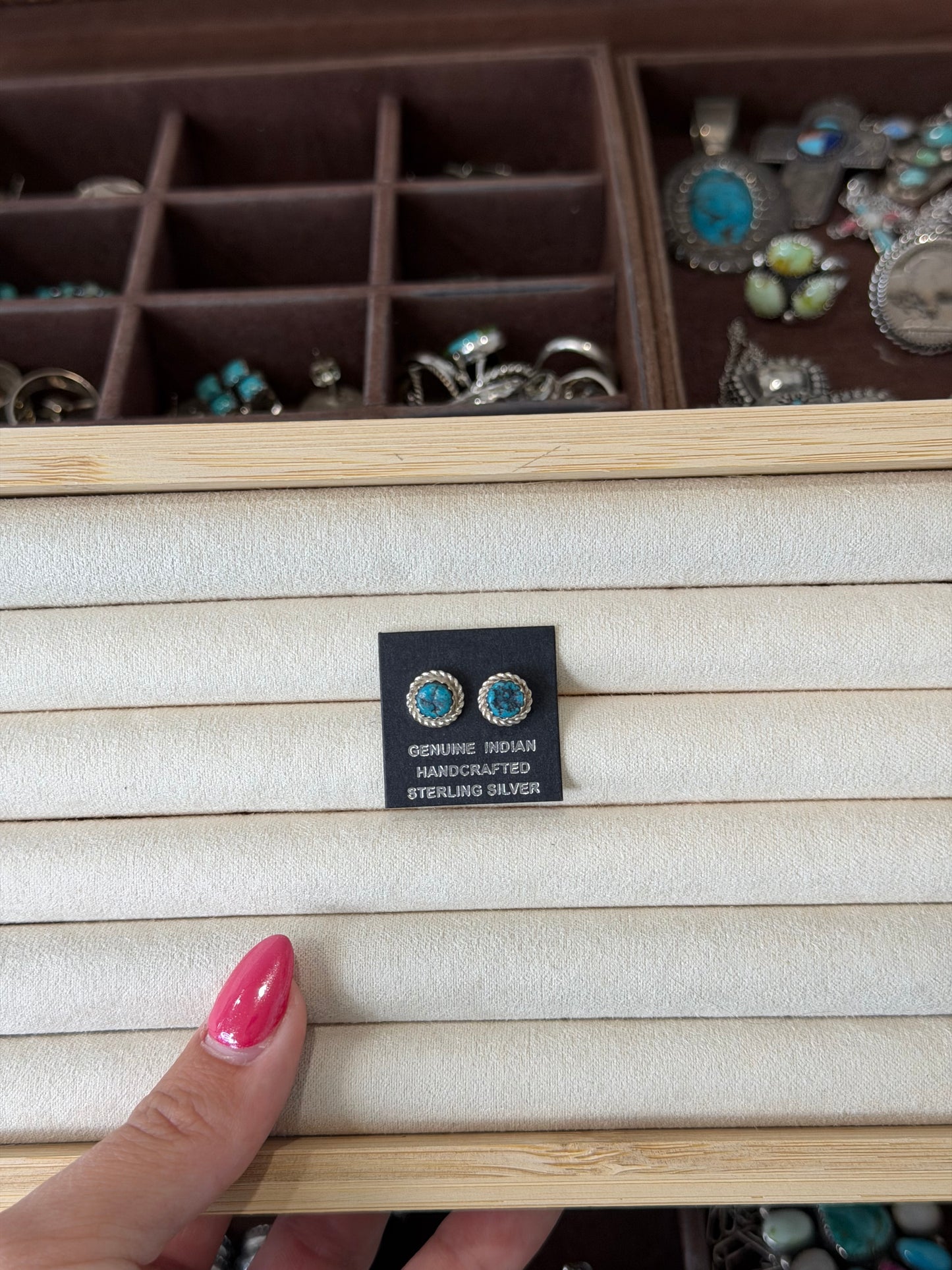 Turquoise studs