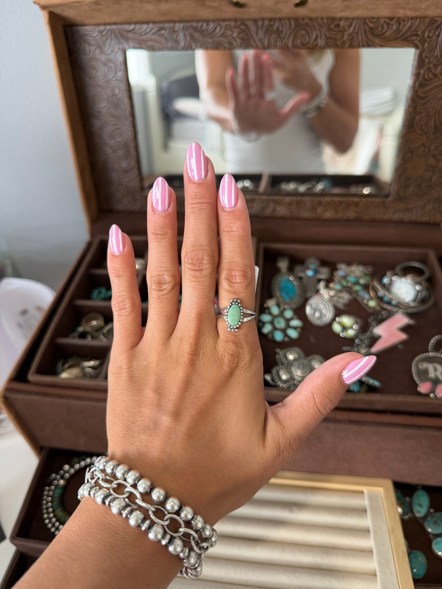 Green turquoise ring
