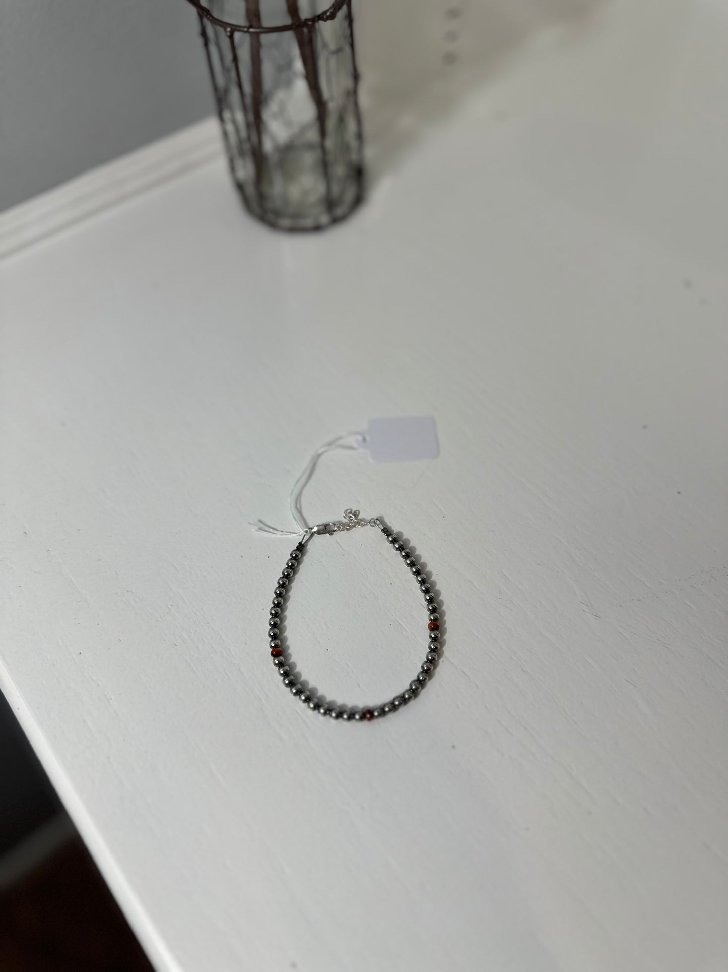 Navajo pearl and purple spiny bracelet