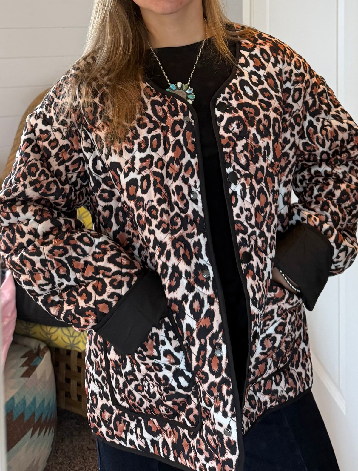 Leopard Quilted Jacket