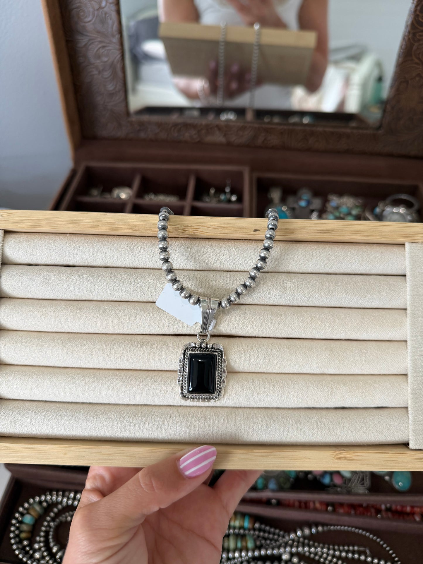 Black onyx pendant