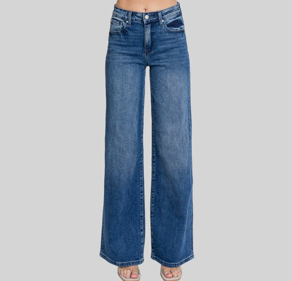 Wide leg jeans