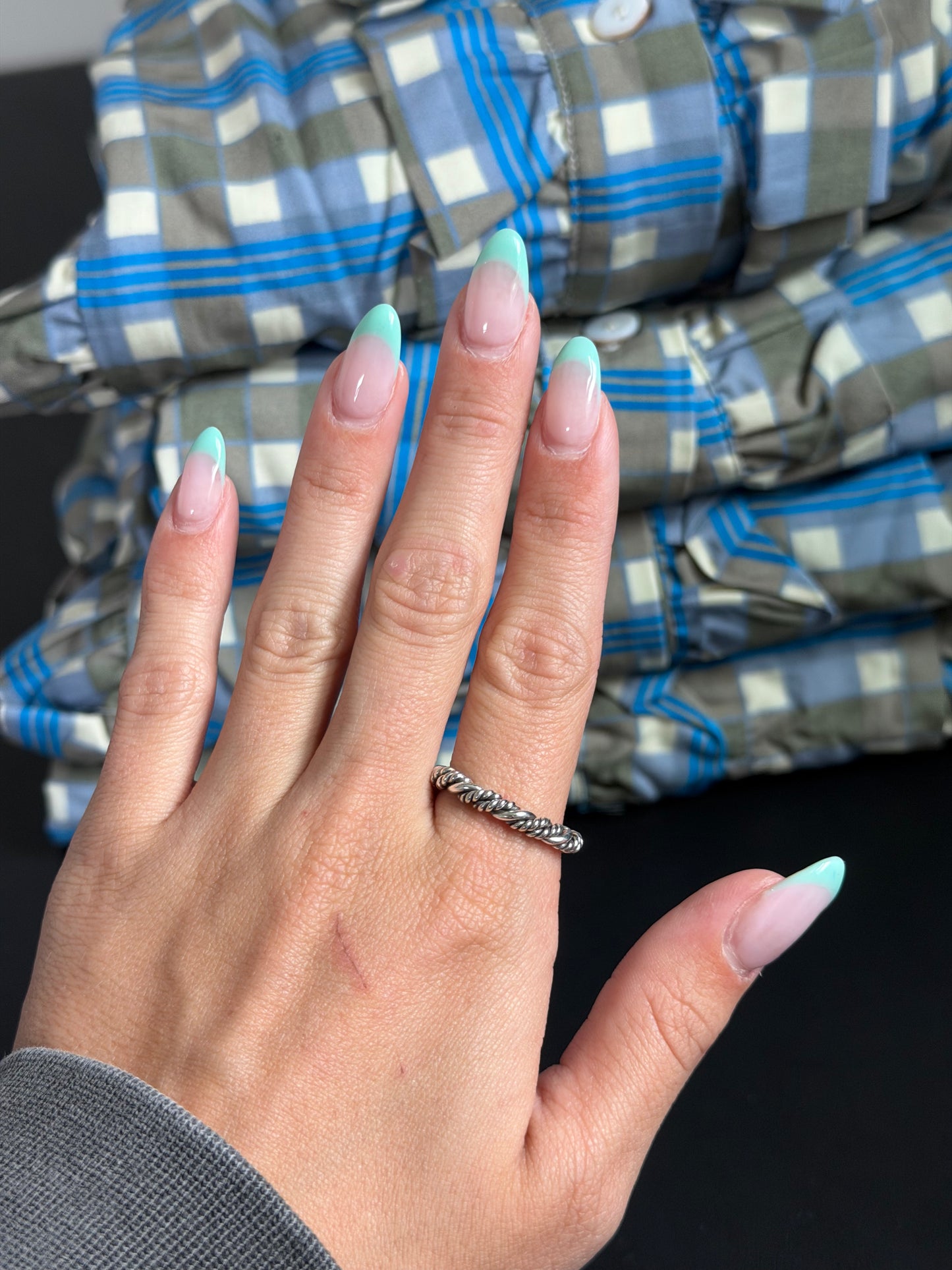 Silver stack rings