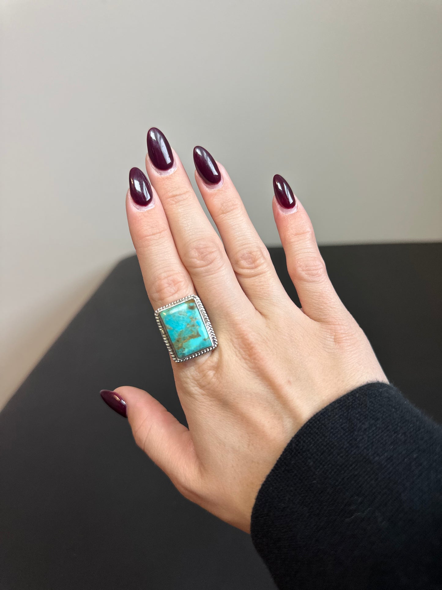 Kingman turquoise ring