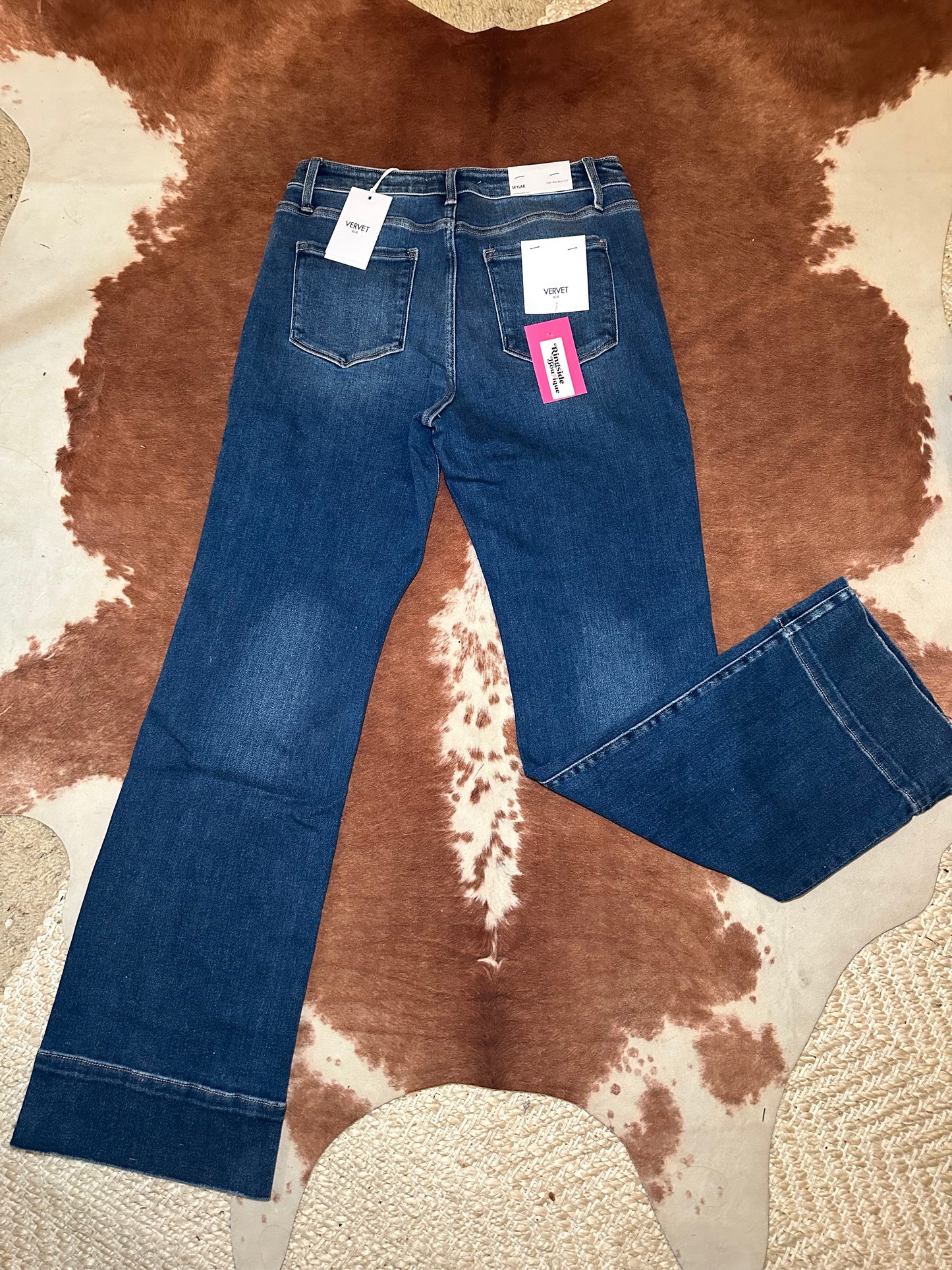 Trouser hem bootcut jeans