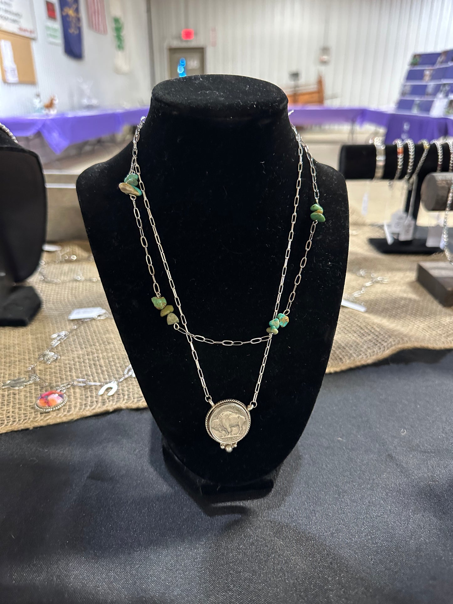 Buffalo nickel necklace