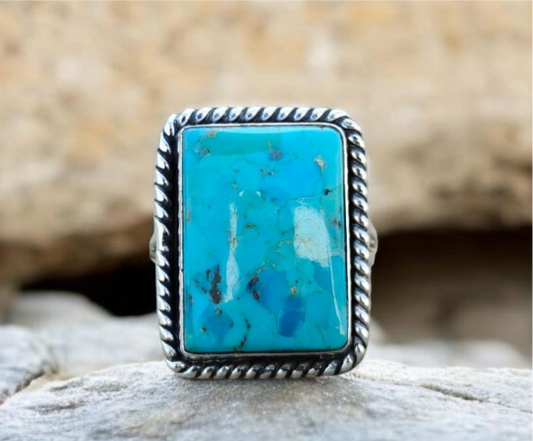 Kingman turquoise ring