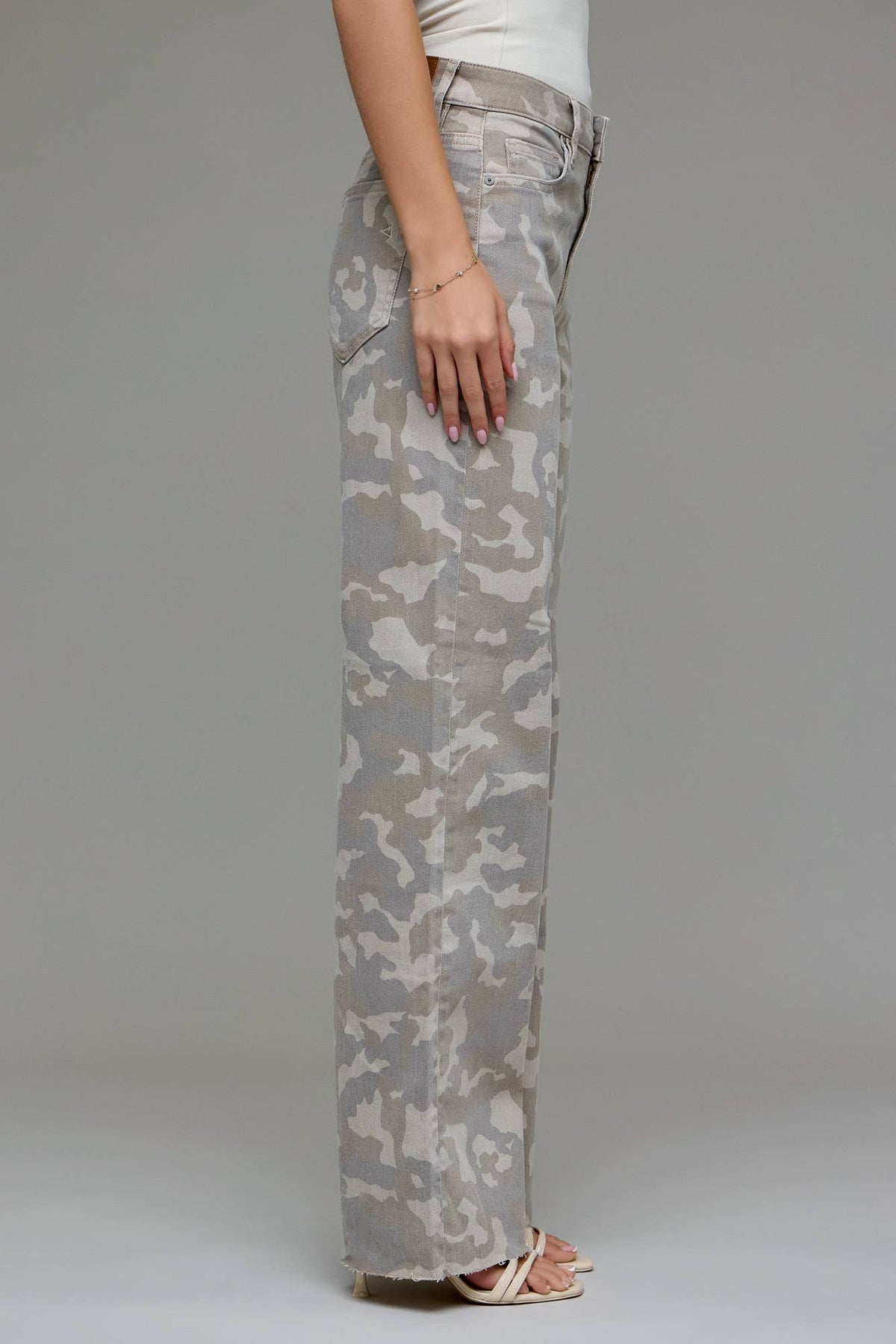 Tan Camo Dad Jeans