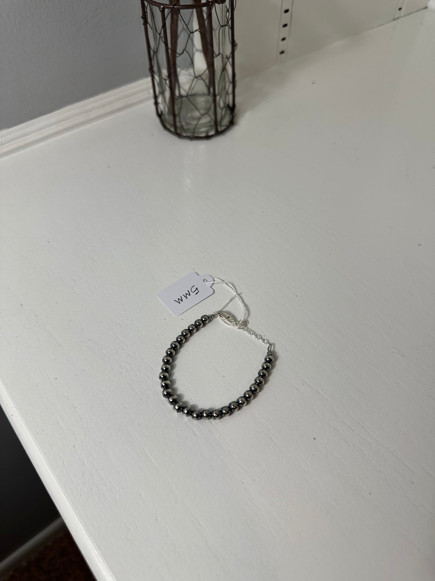 4mm or 5mm Navajo pearl bracelet