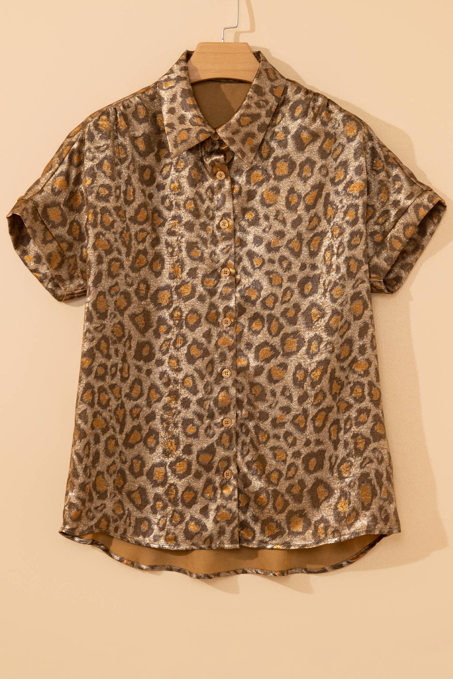 Metallic Leopard top