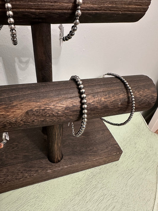 3mm or 5mm Navajo pearl bracelet