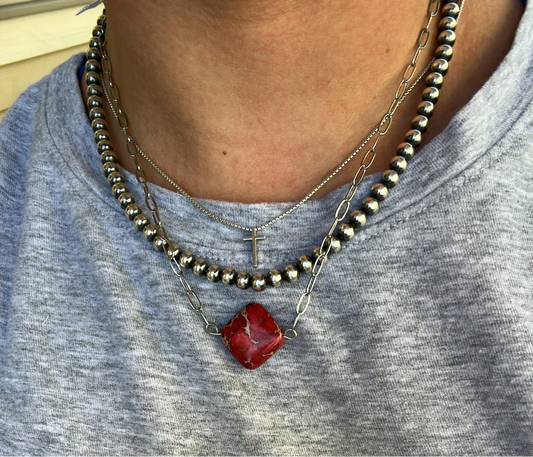 Pink stone chocker