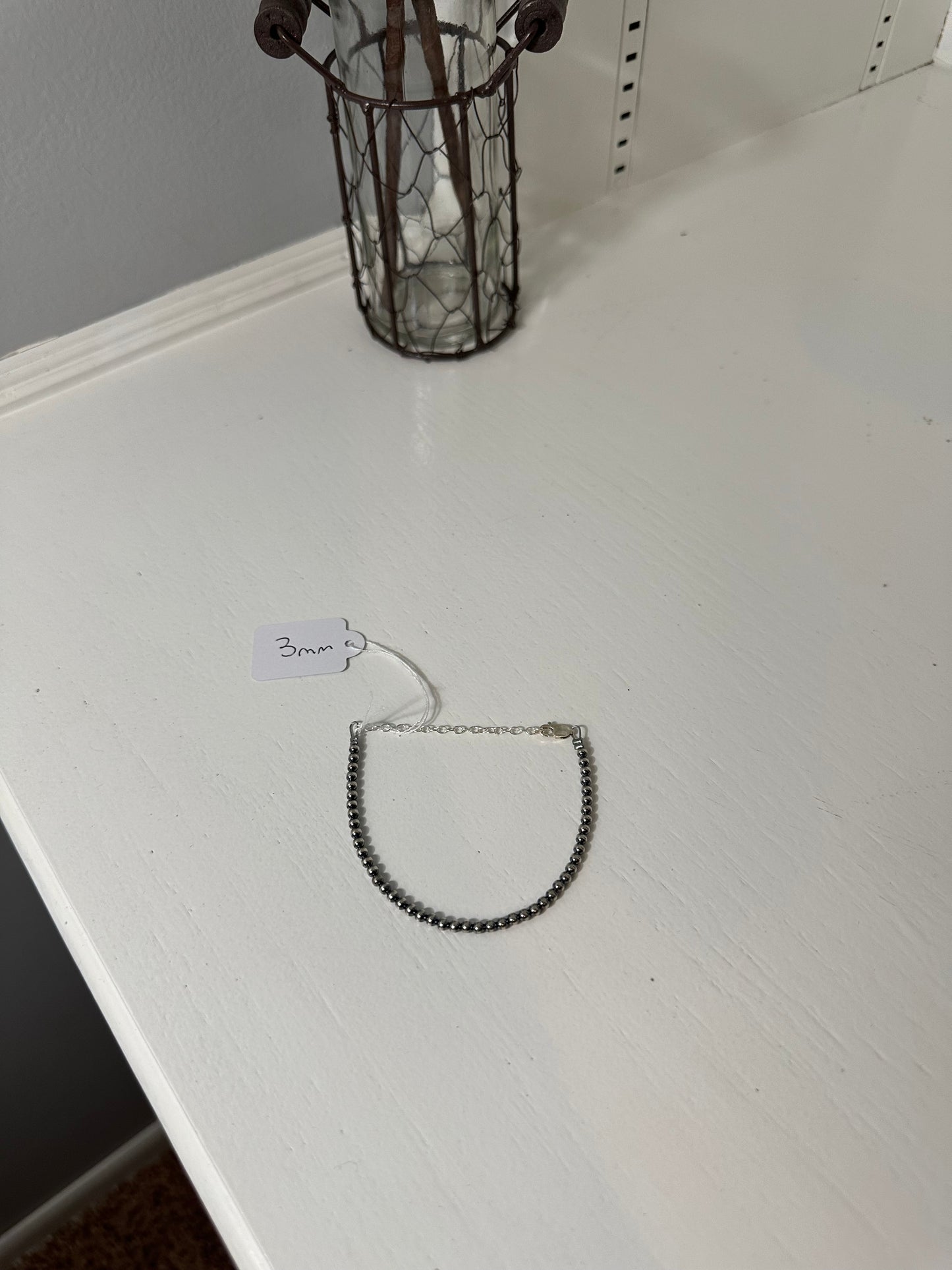 4mm or 5mm Navajo pearl bracelet