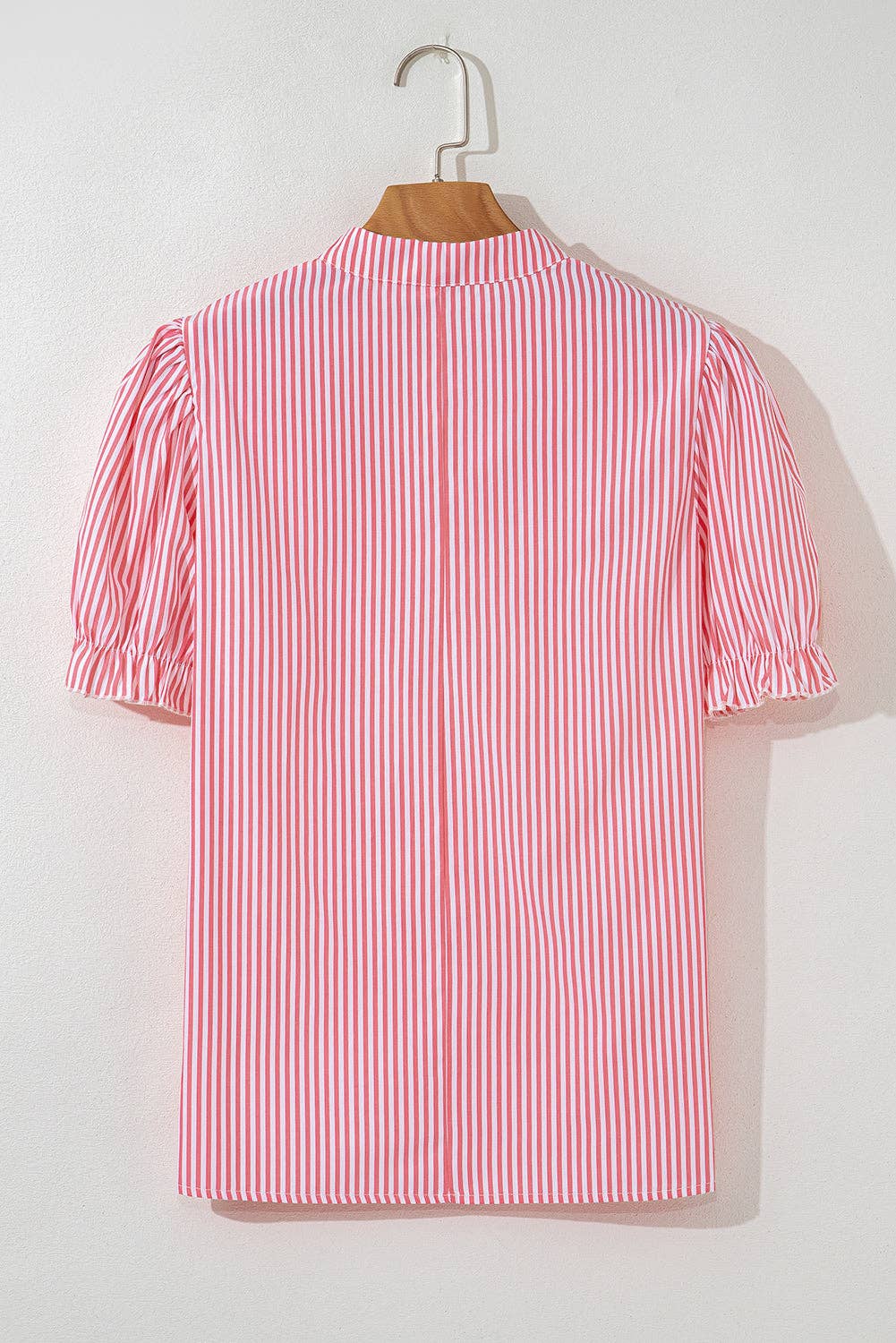 Stripe Puff Sleeve Summer Blouse