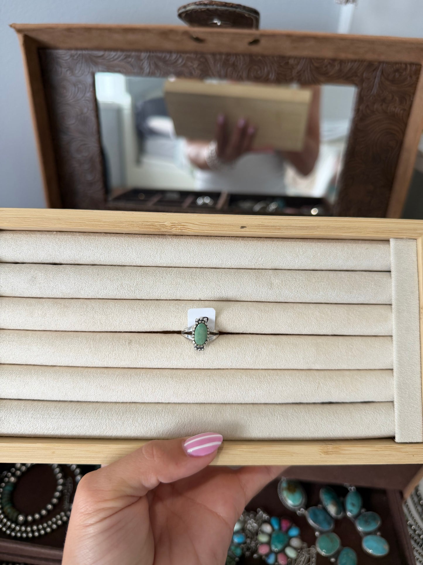 Green turquoise ring