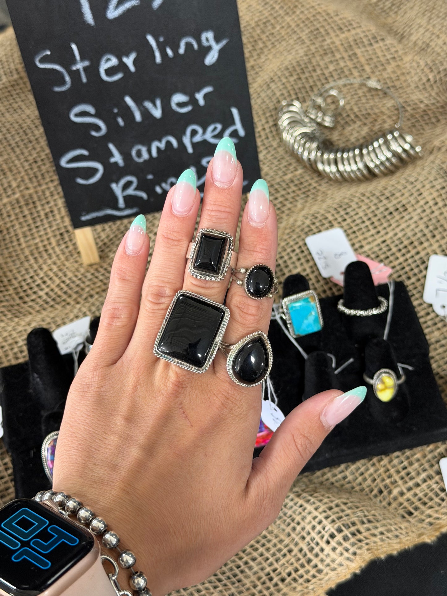 Black onyx ring