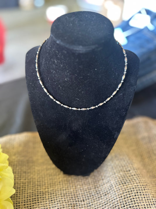 Torpedo Navajo pearl necklace