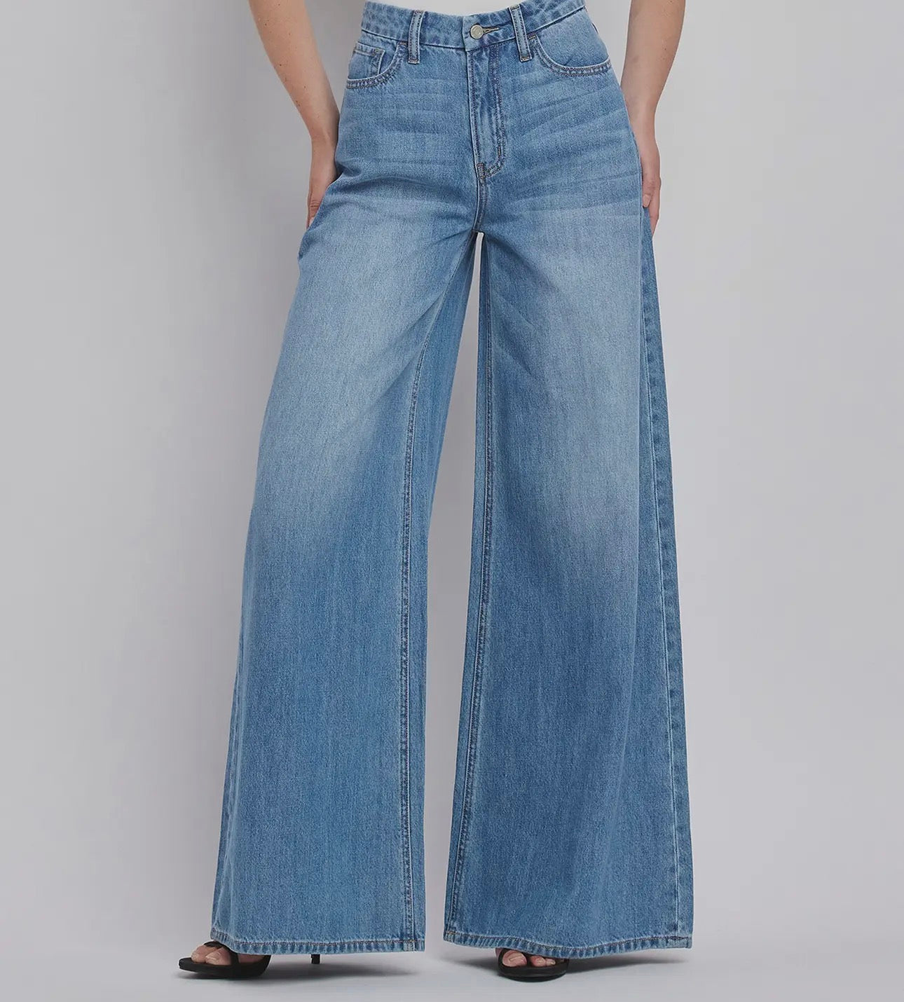 Super wide leg jeans