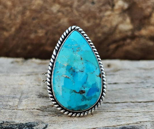 Kingman turquoise ring