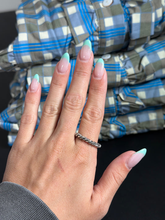 Silver stack rings