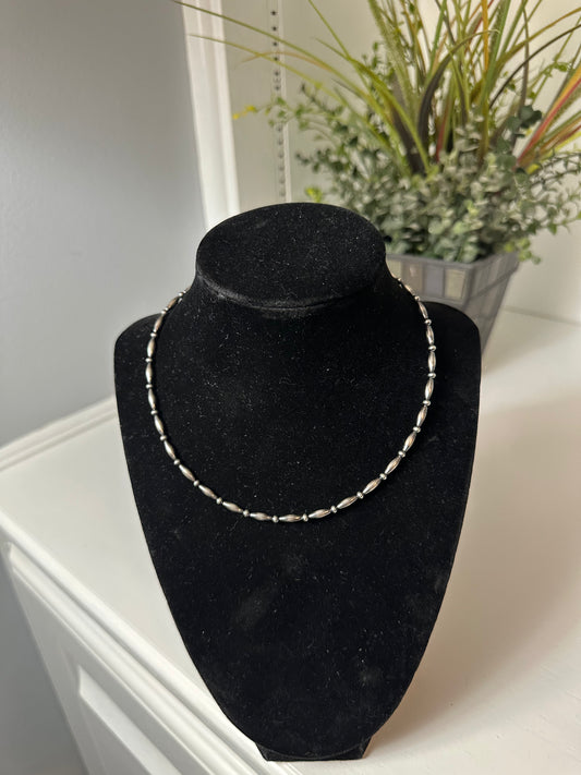 Torpedo Navajo pearl necklace