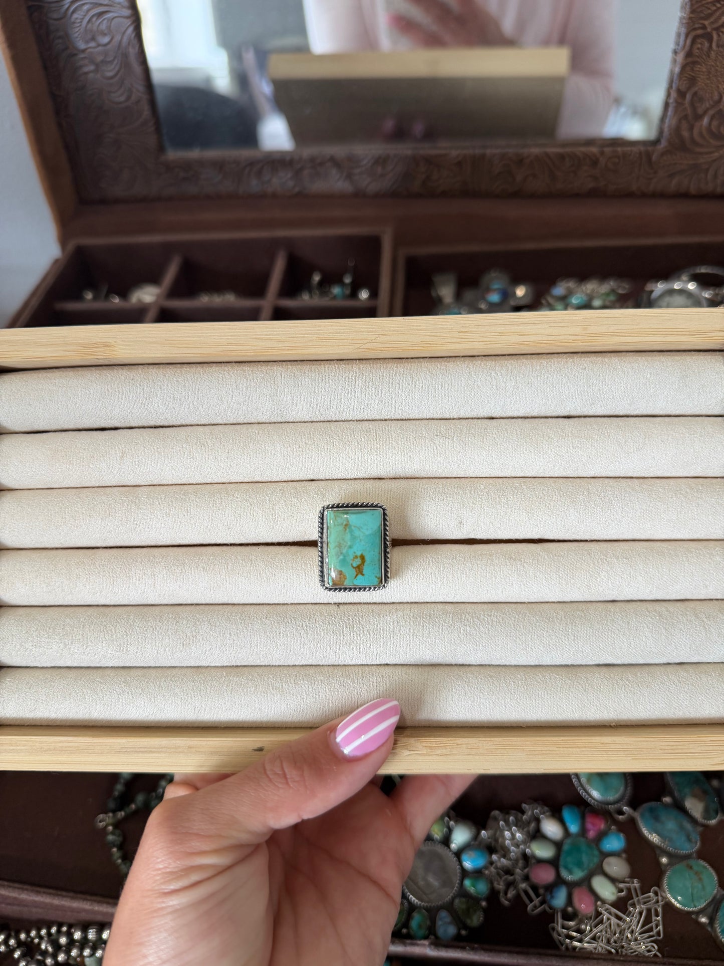 Kingman turquoise ring