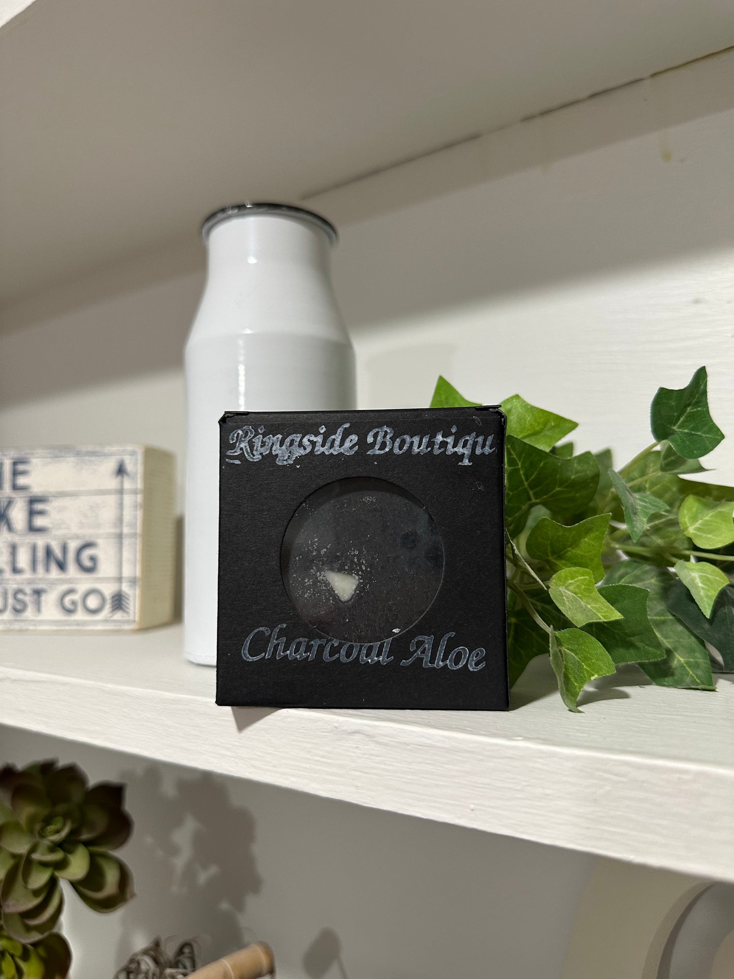 Charcoal aloe handmade soap