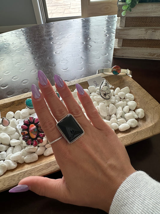 Black onyx ring