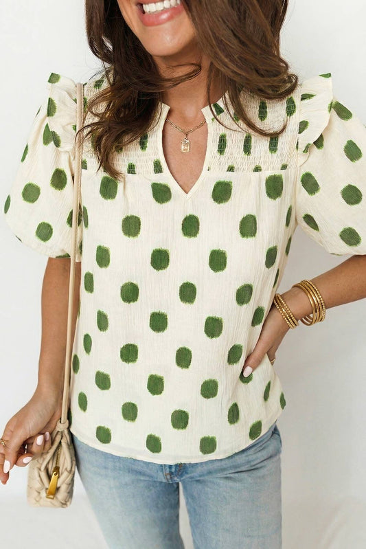 Polka dot top