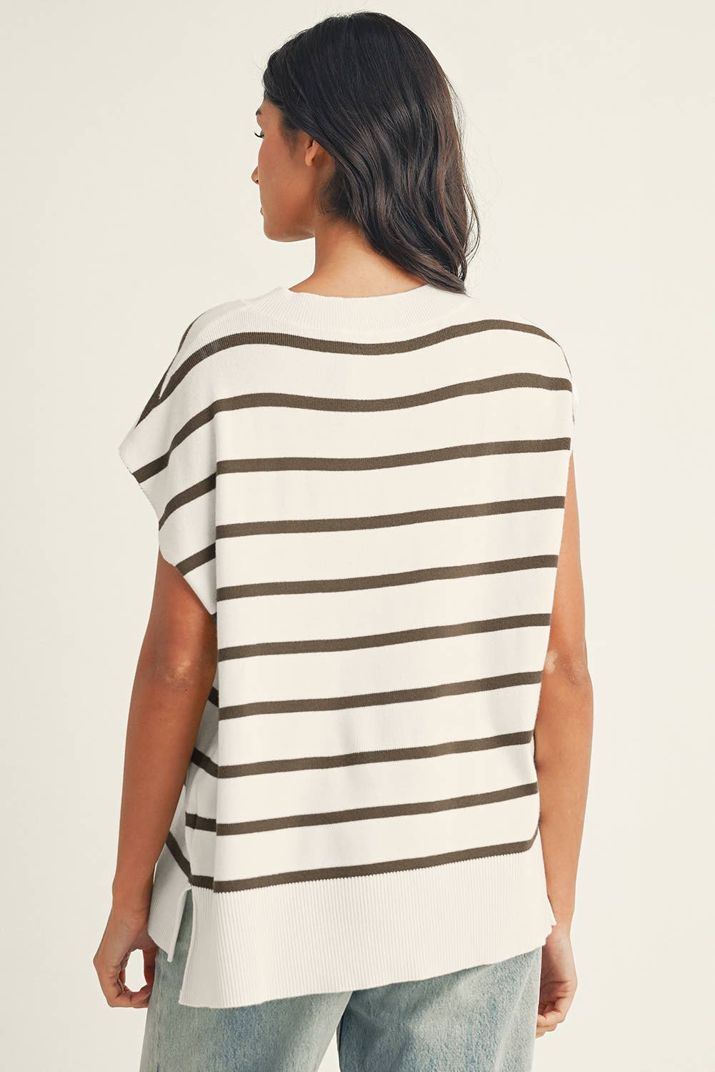 Striped sweater tee