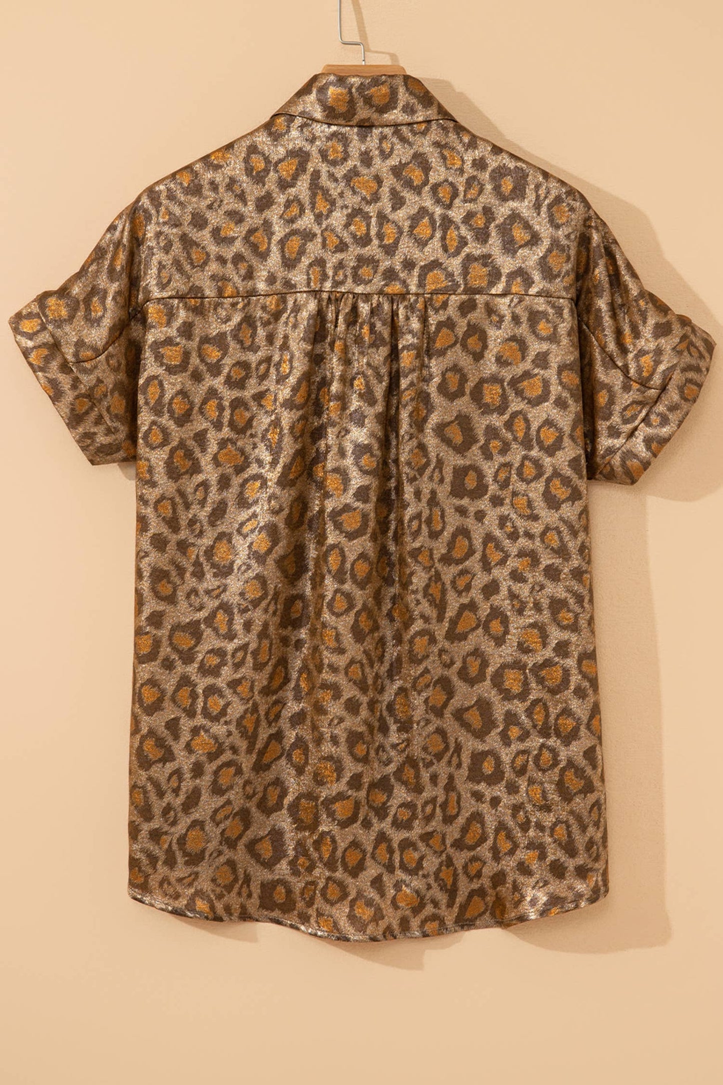 Metallic Leopard top