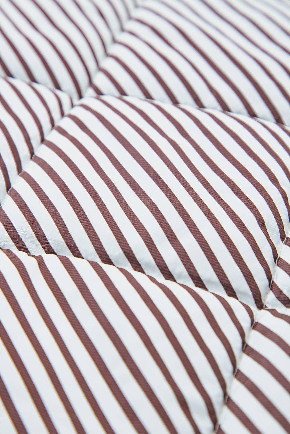 Stripe Contrast Trim Snap Button Collared Vest